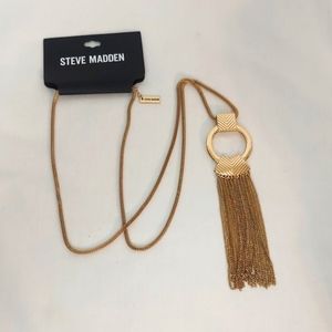 Steve Madden goldtone fashion statement necklace
